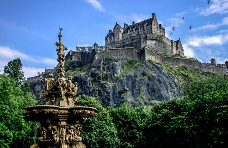 Edinburgh Castle during summer